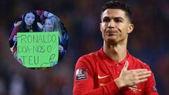 Dos seguidoras de Portugal piden esperma a Cristiano Ronaldo en el partido ante Macedonia
