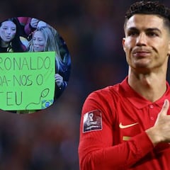 Dos seguidoras de Portugal piden esperma a Cristiano Ronaldo en el partido ante Macedonia