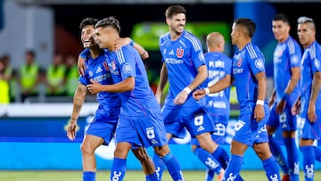 Futbol, Universidad de Chile vs Nublense
Fecha 1, campeonato Nacional 2025.
El jugador de Universidad de Chile Javier Altamirano, celebra su gol junto a sus companeros durante el partido de primera division realizado en el Estadio Nacional de Santiago, Chile.
15/02/2025
Pepe Alvujar/Photosport
Football, Universidad de Chile vs Nublense.
1th turn, 2025 National Championship.
Universidad de Chile’s player Javier Altamirano celebrates his goal with his teammates during the first division match held at the National Stadium in Santiago, Chile.
14/04/2024
Pepe Alvujar/Photosport