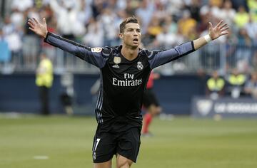 0-1. Cristiano Ronaldo celebra el primer gol.