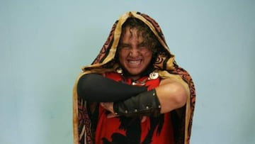 Einar el Vikingo durante una sesión de fotos