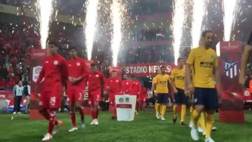 El Toluca-Atleti fue toda una fiesta: fuegos artificiales incluídos