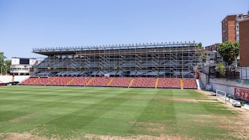 08/07/25 RAYO VALLECANO VISITA UEFA INSTALACIONES OBRAS ESTADIO VALLECAS