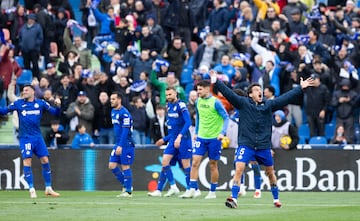 Alegra desbordada en Getafe tras remontar al Atltico de Madrid.
