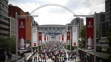 All the info you need on how to watch the 2023 FA Cup final between Man City and Man United today. Kick-off at Wembley is at 10 a.m. ET.