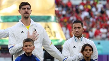 Alta tensión en Bélgica: Courtois y Hazard dan la cara