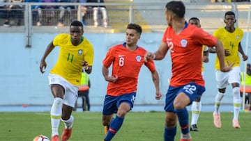 Apenas 30' de Vinicius y Rodrygo en otro empate entre Chile y Brasil