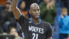 Kevin Garnett, durante un partido con los Minnesota Timberwolves.