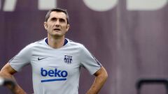 01/09/2018  Sant Joan Despi  Barcelona
 Entreno FC Barcelona previo jornada 3 
 FC Barcelona vs Huesca
 Ernesto Valverde coach (FC Barcelona)
 Foto Ferran Zueras