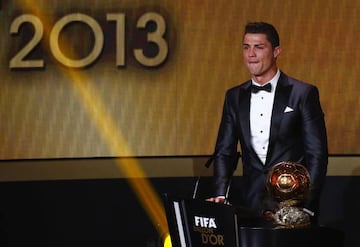 Ronaldo wins the Ballon d'Or in 2013