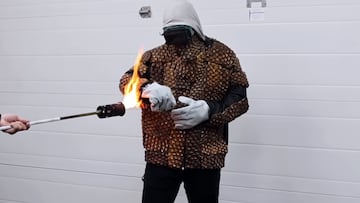 escudo armadura traje cascaras piña experimento