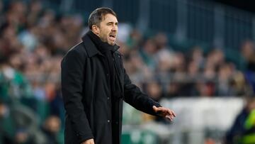 Coudet durante el partido.