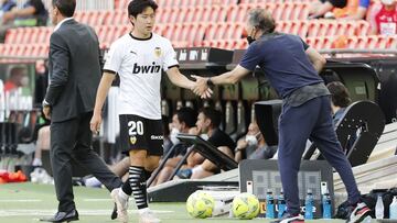 Kang-in Lee, en Mestalla.