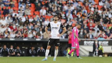 16/04/22 PARTIDO PRIMERA DIVISION JORNADA 32
 VALENCIA - OSASUNA
 GONCALO GUEDES TRISTEZA