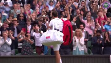 Perdió 6-0 el último set y lo que se vivió con Federer en la central de Wimbledon fue magia