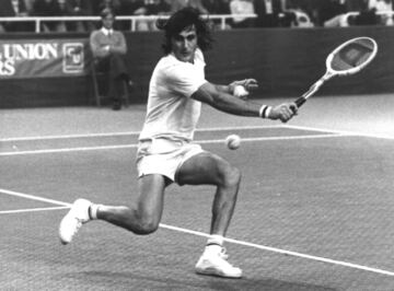 Ilie Nastase, durante un partido.