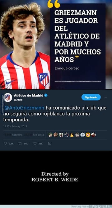 Los memes de la salida de Griezmann del Atleti