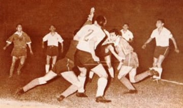 Partido 500: 22 de noviembre de 1958, 3-2 ante Colo Colo.