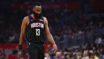 James Harden, durante un partido de la NBA con Houston Rockets