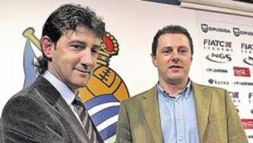 <b>ENTENDIMIENTO. </b>Bakero y Fuentes, el día de la presentación.