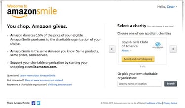AmazonSmile, el Black Friday solidario de Amazon