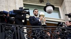 Felipe Reyes with the Copa del Rey