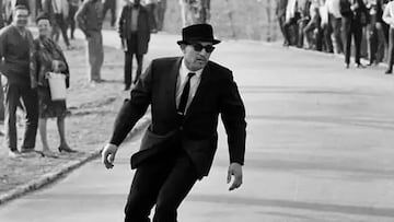 El misterioso skater de 1965 en Central Park.
