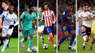 Vinicius, Rodrygo, João Félix, Ansu y Ferran Torres.