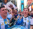 Fiesta argentina en Times Square antes de la semi ante Canadá