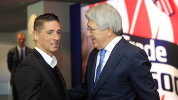 Enrique Cerezo junto a Fernando Torres.