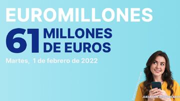 Euromillones: comprobar los resultados del sorteo de hoy, martes 1 de febrero