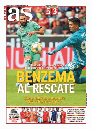 Las portadas de AS de agosto