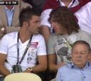 Villa y Puyol estuvieron viendo la final en Kiev