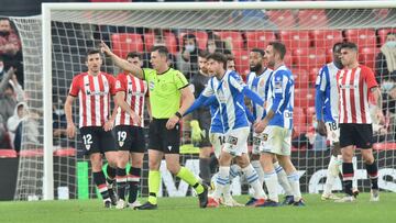 07/02/022  PARTIDO PRIMERA DIVISION 
 ATHLETIC DE BILBAO - ESPANYOL 
 ARBITRO SOTO GRADO PROTESTAS JAVIER PUADO