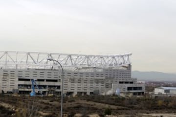 Las imágenes de las obras del Wanda Metropolitano