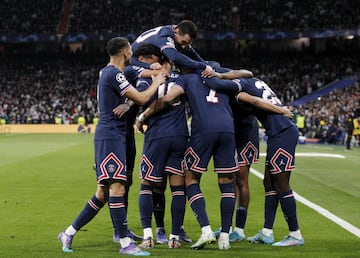 0-1. Kylian Mbappé celebra el primer gol.