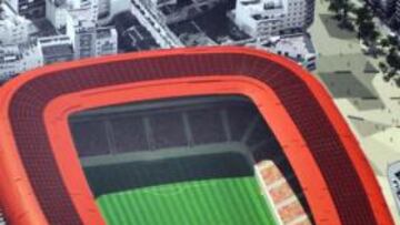 Maqueta del futuro estadio.