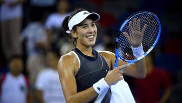 La tenista española Garbiñe Muguruza ha asegurado que no se quiere "poner presión" en los próximos torneos que dispute como número 1 del mundo, pero ha reconocido que se toma "muy en serio" las primeras rondas