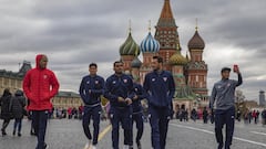 El Sevilla visita la Plaza Roja de Moscú