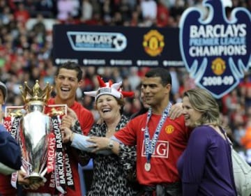 Ronaldo won the Premier League on three occasions (2007, 2008 and 2009).