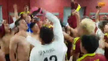 La celebración más increíble de Venezuela Sub 20 en el camarín