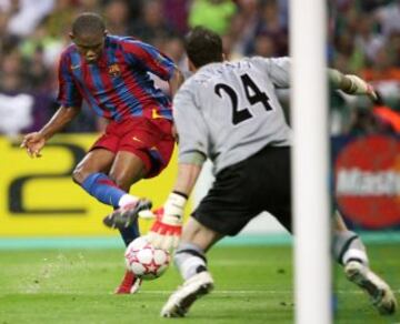 El 17 de mayo de 2006 el Barcelona conseguía su segunda Champions. Esta vez su rival fue el Arsenal, y el escenario, Saint-Dennis, en París.
Eto'o marcó el gol del empate.  