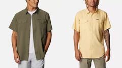 La camisa de manga corta Columbia Utilizer II para hombre es de tipo pescador y se vende en nueve colores.