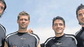 <b>EX MADRIDISTAS. </b>César Navas, Bizzarri, Irurzun y Portillo conocen bien el Real Madrid.