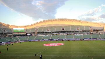 Foto panorámica del Estadio El Encanto, la casa de los Cañoneros de Mazatlán.