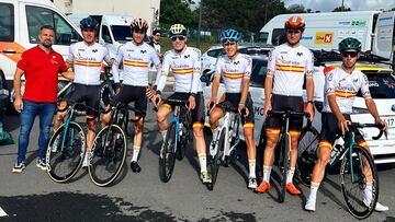 Imagen de la Selecci¨®n Espa?ola que ha competido en el Tour del Porvenir.