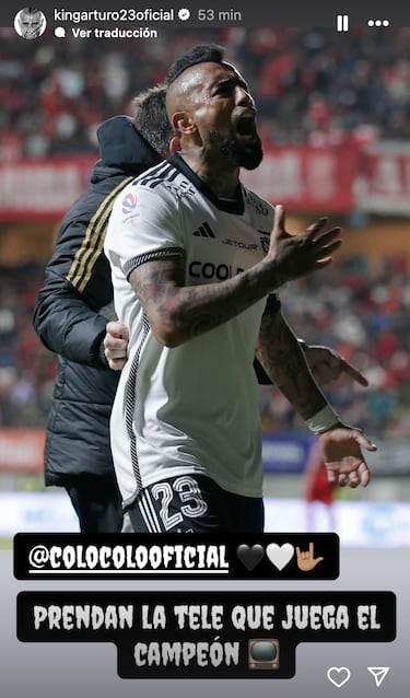 Vidal se entera del último video de Almirón y reacciona desde el camarín de Colo Colo