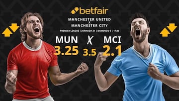 Manchester United vs. Manchester City: horario, dónde ver, pronósticos y clasificación