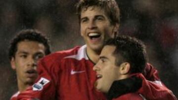 Rossi y Pique coincidieron en el United en la 2005-2006
