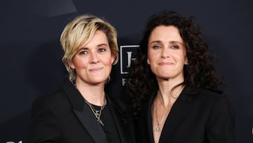 Singer Brandi Carlile and wife Catherine Shepherd attend the Clive Davis party, also referred to as the annual Pre-Grammy Gala, in Beverly Hills, California, U.S., January 31, 2026. REUTERS/Mario Anzuoni